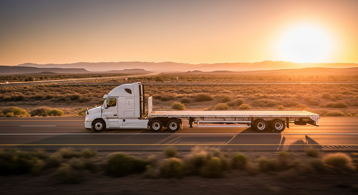 Panex dry van semi-truck
